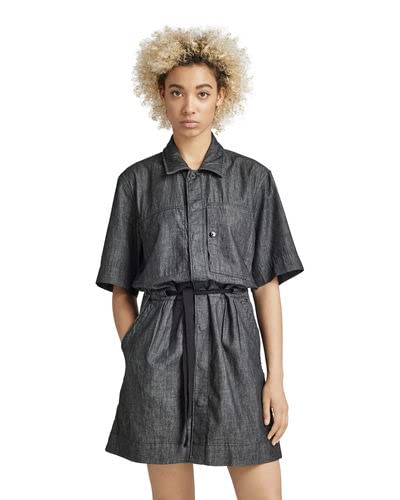 G-STAR RAW Damska sukienka Army Dress, czarna (Jet Black D195-A814), S
