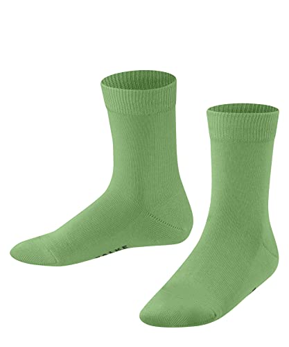 FALKE Uniseks - dzieci Skarpety Family K SO Zrównoważona Bawełna jednokolorowe 1 Para, Zielony (Lizzard Green 7486), 23-26 (2-3 lata)