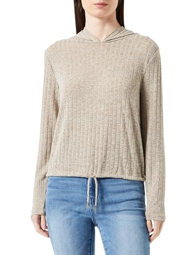 ONLY Onlclea L/S Hood Top JRS sweter damski, Pumice Stone/szczegóły: melanż, XS