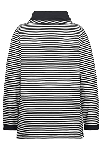 Ulla Popken Bluza damska, czarny, 50 duże rozmiary