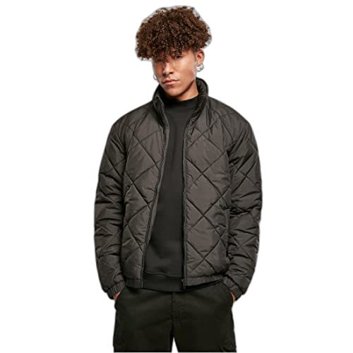 Urban Classics Diamond Quilted męska kurtka krótka, czarny, 5XL