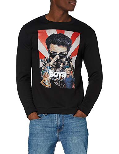 cotton division Sweter męski, czarny, XL