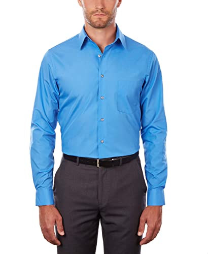Van Heusen Męska koszula z dużą sukienką wysoki krój Popelina