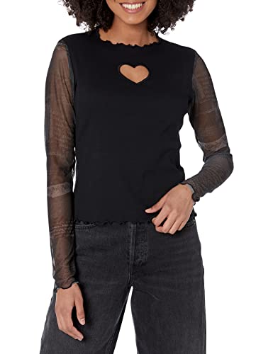 Desigual Damska bluzka Ts_maky 2000, czarna bluzka, M, Czarny, M