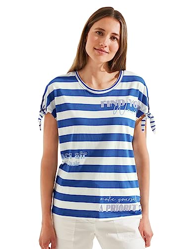 Cecil Damska koszulka w paski, B??kitne morze, XL