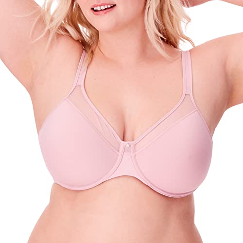 Bali Damski jeden gładki biustonosz z pełnym pokryciem U, Hush Pink, 75D