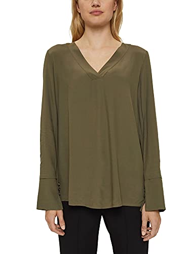 ESPRIT Bluzka damska, 355/ciemny khaki, 8