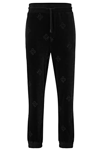 HUGO Spodnie męskie Daboon Jersey_Pants, Czarny 1, S
