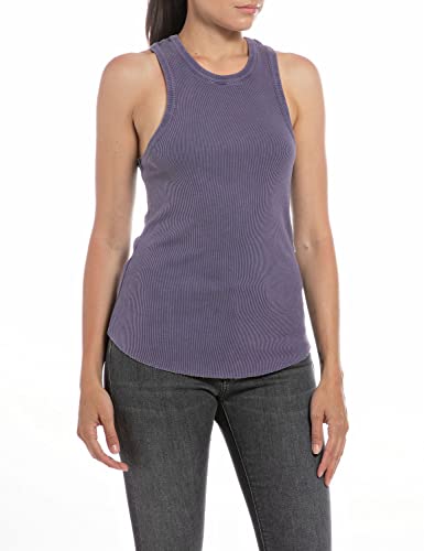 Replay Damska koszulka na ramiączkach/Cami Shirt, 162 fioletowy, M