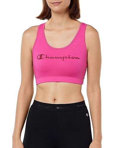 Champion Athletic C-Sport W-Cotton Stretch Jersey Light Support Biustonosz Sportowy Kobiety, Fuksja, M