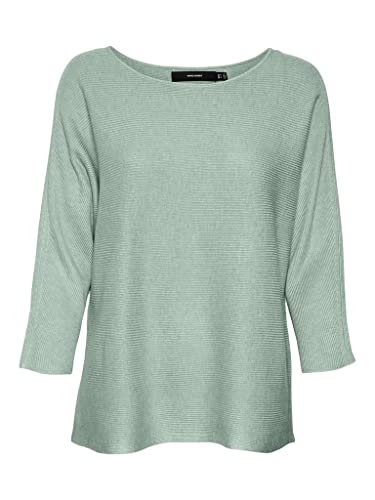 VERO MODA Sweter damski, Silt Green/Detail:w. Melange, XXL