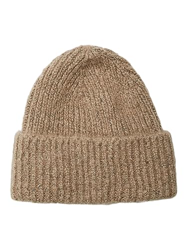 VERO MODA Damska czapka beanie VMULLIE Upgrade NOOS czapka beanie, srebrna szyjka/szczegóły: W. Melange, One Size
