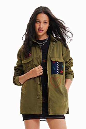 Desigual Płaszcz damski, ZIELONY, M