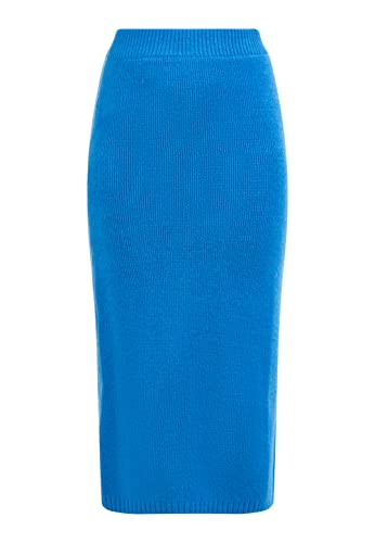 IZIA Damska spódnica z dzianiny, niebieski, XL-XXL