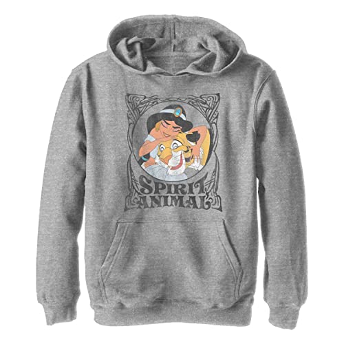 Disney Aladdin Spirit Animal V2 chłopięca bluza z kapturem, sportowa heather, M, sportowy wrzos, M