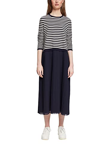 ESPRIT Collection Damska sukienka 992EO1E301, 403/NAVY 4, standardowa