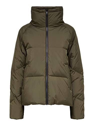 SELECTED FEMME BLACK Slfdaisy Down Jacket B Kurtka Damska, Szary asfalt, 42