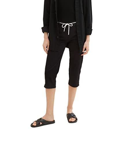 TOM TAILOR Damskie spodnie 1036683, 14482-Deep Black, 32, 14482 – Deep Black, 32