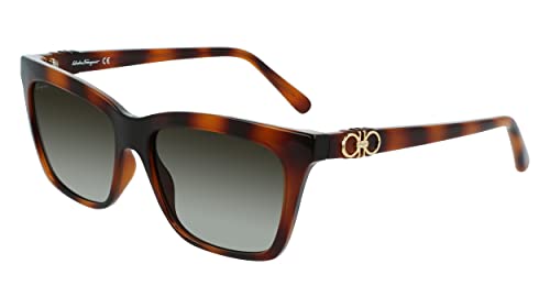 SALVATORE FERRAGAMO Damskie okulary przeciwsłoneczne SF1027S, żółw, 44 UK, Żółw