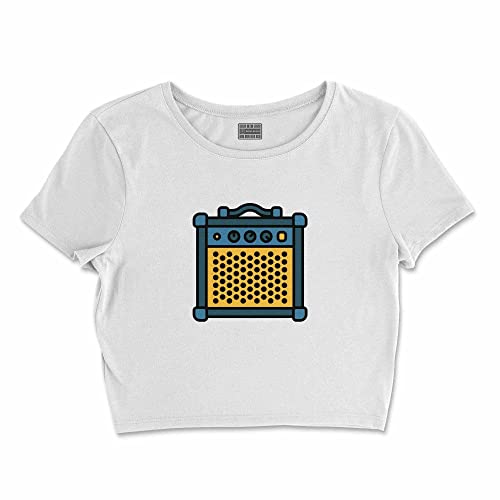 Bona Basics, Damski T-shirt basic, z nadrukiem cyfrowym, 100 bawełny, biały, swobodny, damski top, rozmiar: L, biały, L Krótki