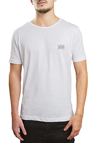 Bonateks Męski T-shirt TRFSTW100447L, biały, L