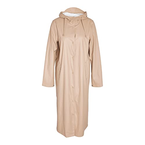 Bestseller A/S Damski płaszcz przeciwdeszczowy NMSKY L/S X-Long A-LINE NOOS płaszcz przeciwdeszczowy, Nomad, S, Nomad, S