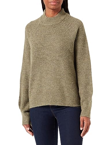 PIECES Damski sweter z dzianiny Pcnatalee Ls O-Neck Knit Noos Bc Qx, Deep Lichen Green, 48/50