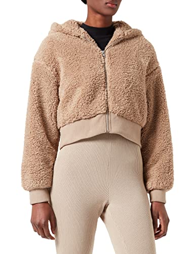 Urban Classics Damska kurtka damska typu Sherpa, oversize, kurtka, Softtaupe, 3XL