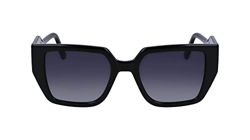 KARL LAGERFELD KL6098S Okulary przeciwsłoneczne, czarne, jeden rozmiar dla kobiet, czarny, rozmiar uniwersalny