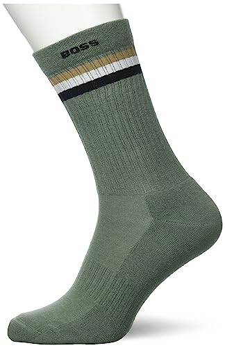 BOSS Męskie skarpety Rs Rib Iconic Cc Regular, Open Green343, 43-46 EU