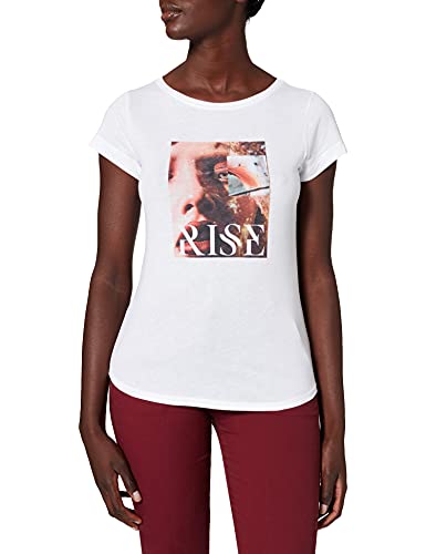 Sisley T-shirt damski, White 901, XL