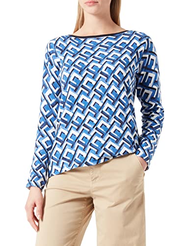GERRY WEBER Edition Sweter damski, Niebieski nadruk, 44