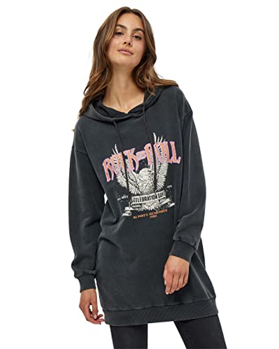 Desires Damska bluza z kapturem Hilda, Czarny sprany, L