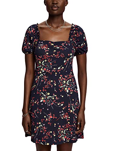 edc by Esprit Mini sukienka z dżerseju, LENZING™ ECOVERO™, ciemnoniebieski, XS