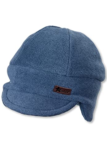 Sterntaler Chłopięca czapka polarowa z uszami, niebieski (Tintenblau Melange), 49