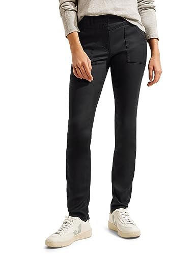 Cecil Spodnie damskie Slim z powłoką, czarny, 26W / 32L