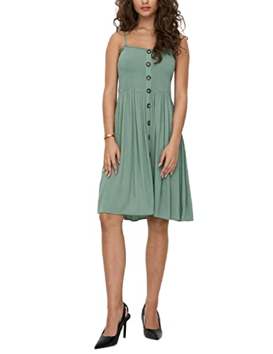 Bestseller A/S Damska sukienka ONLANNIKA S/L Smock Dress WVN NOOS, Chinois Green, 32, Chinois Green, 32