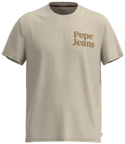 Pepe Jeans Koszulka męska Kody, Brązowy (piaskowy), XL