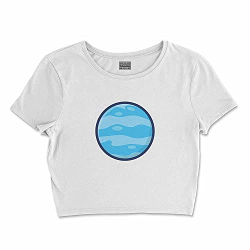 Bona Basics, Koszulka damska z nadrukiem cyfrowym,%100 bawełna, biała, casualowa, topy damskie, rozmiar: XL, biały, XL Krótki