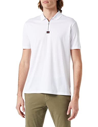 HUGO Męska koszulka polo Deresom223, Open White127, XL, Open White127, XL