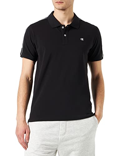 Champion Męska koszulka polo Legacy Light Cotton Pique American Tape Shirt, czarna, M