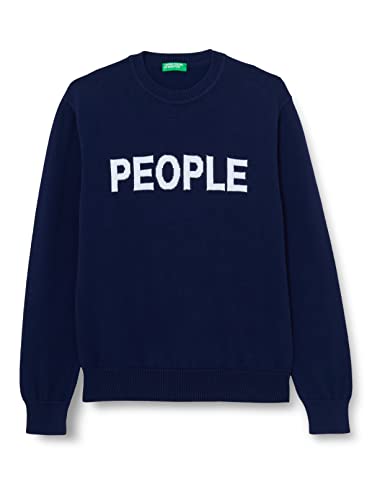 United Colors of Benetton Sweter męski, Ciemnoniebieski 912, XL