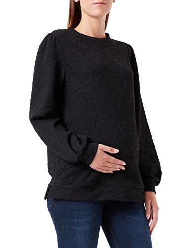 Noppies Maternity damska koszulka z długim rękawem Swansea Nursing Long Sleeve Black-P090, XS