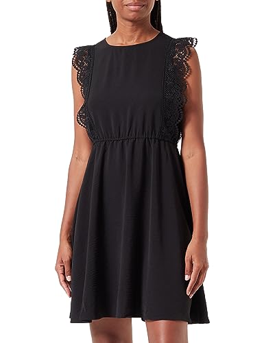 Bestseller A/S Damska sukienka ONLMETTE SL Lace WVN, czarna, L, czarny, L