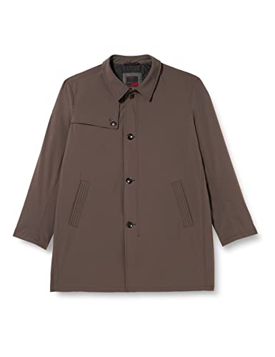 bugatti Płaszcz męski trencz, szarobrązowy, 52