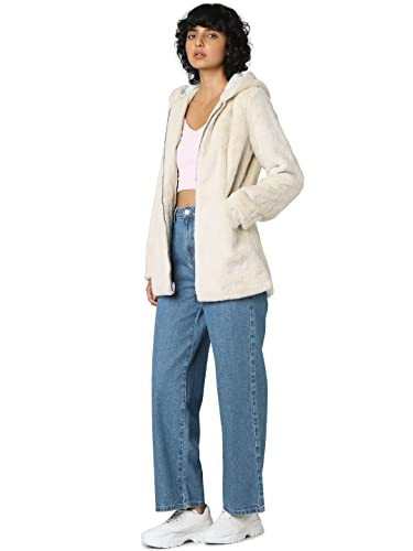 ONLY Kurtka damska ONLMALOU Faux FUR Coat CC OTW, Pumice Stone, XS