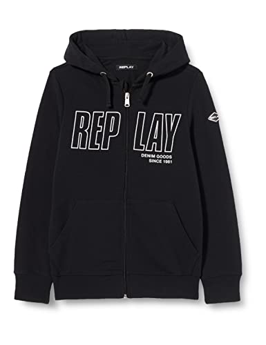 Replay Chłopięca bluza, czarny (098 Black), 6 Lata