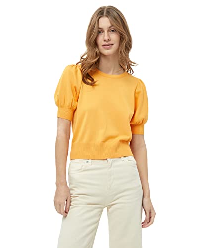 Minus Damska koszulka z dzianiny Liva z mango, sorbet, L, Sorbet mango, L
