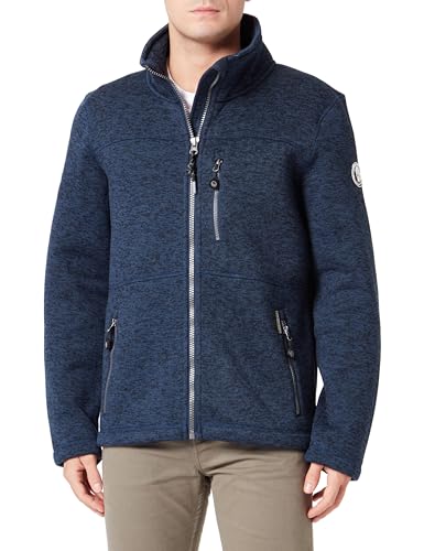 acalmar Philon męska kurtka polarowa, Granatowy melanż morski, XXL
