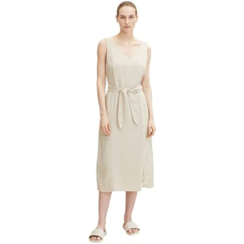 TOM TAILOR Damski sukienka lniana 1031792, 29517 - Sand Stone Beige, 44